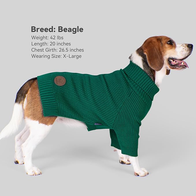 cyeollo 4XL Dog Sweater, Pullover Turtleneck - Image 2