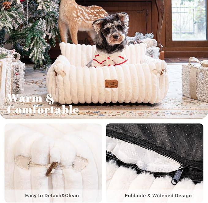 CHEERPALS Cat Couch Bed for Indoor Cats Fluffy Cat Sofa Recliner - Image 3