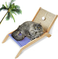 PETKARAY Beach Chair Cat Hammock, Elevated Cat Beds by PETKARAY