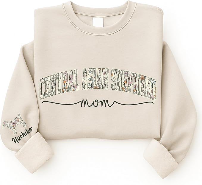 Personalized Dog Mom Sweatshirt, Dog Lover Crewneck, Gift Idea - Image 4