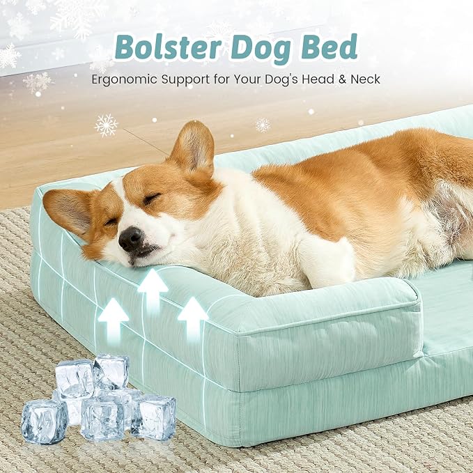 Cooling Dog Bed for Medium Small Size Dogs, Q-Max >0.4 Summer Cool Orthopedic - Image 3