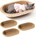 3 Pack Large Cat Scratcher Cardboard, Oval Cat Scratcher Bed Cat Scratch Pad by Unknown