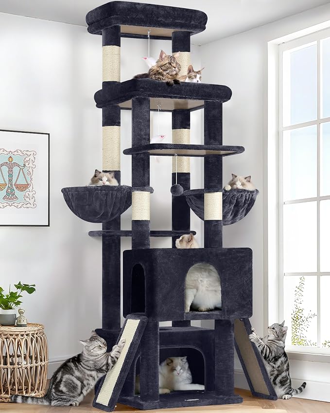 Globlazer Heavy Duty Cat Tree 78 inch Sturdy Cat Tower by Globlazer