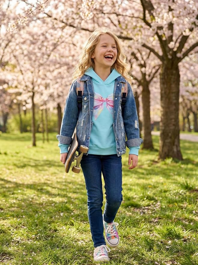 WELAKEN Sweatshirts for Girls Toddler & Kids II Little Girl's Pullover Tops - Image 4