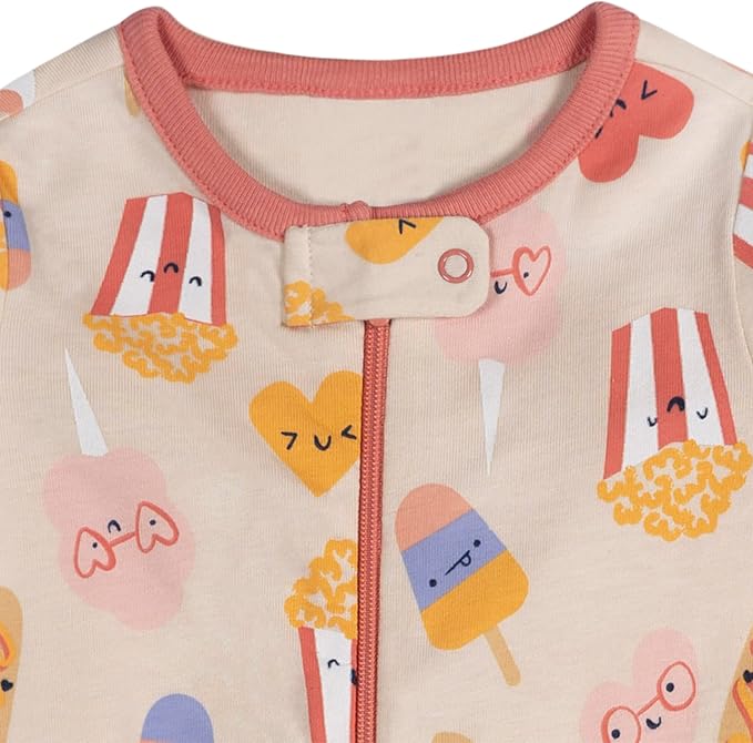 Onesies Brand Baby Girls' 4-pack Sleep 'N Play Footies Multi Pack - Image 5