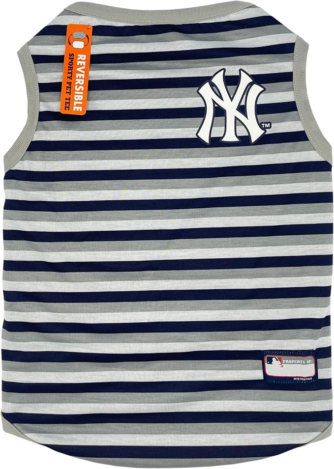 Pets First MLB New York Yankees Reversible T-Shirt, X-Small - Image 2