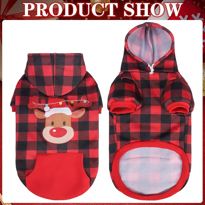 EXPAWLORER Plaid Dog Hoodie - Image 5