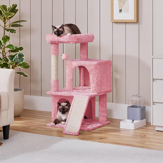 Yaheetech Cat Tree for Indoor Pets, 36in Tower Condo w/Extra Large Perch - Image 2