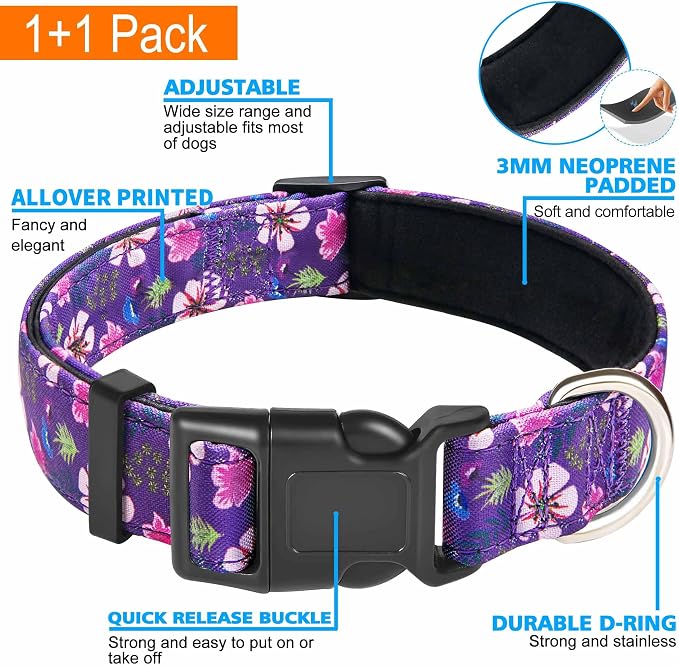 Reflective Dog Collar Padded - Image 3