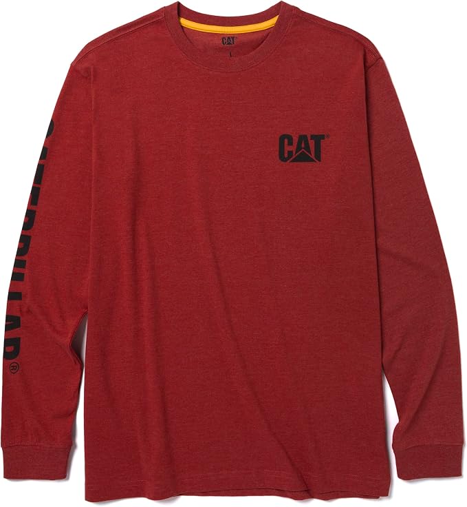 Caterpillar Trademark Banner Long Sleeve Tee Shirts by Caterpillar+Workwear