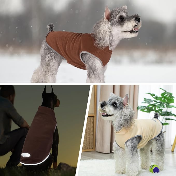 cyeollo 2XL Dog Sweater for Large Dogs Male Female, Reflective Dog Sweatshirt - Image 5