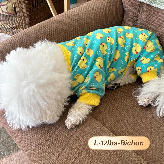 KYEESE Dog Pajamas Stretchy Pet Jammies Coat Comfy Pet Onesie Costume Velvet - Image 9