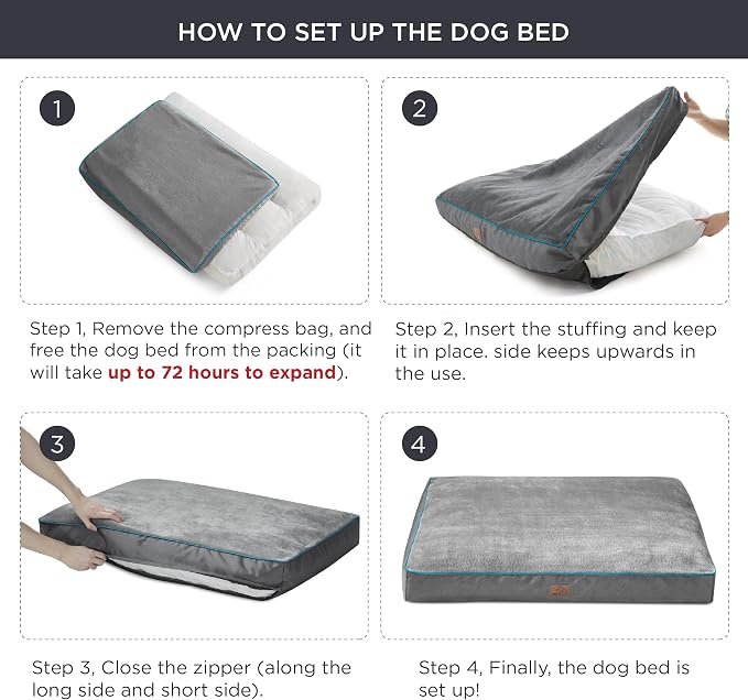 Bedsure XL Washable Dog Bed - Image 3