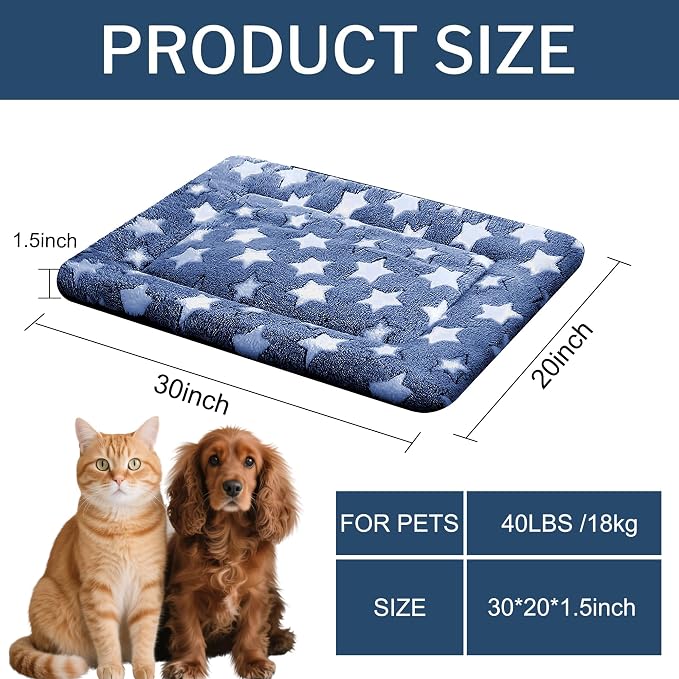 Dog Bed Mat, Reversible Crate Pads - Image 2