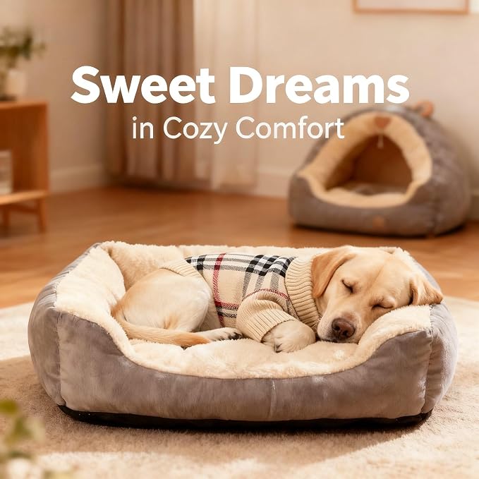 Small/Medium Dog Sweater, Warm Dog Winter Coat w/Sleeves, Comfortable High Neck - Image 2
