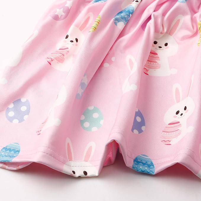 Akyzic Little Girl Skirt Outfit Two Piece Spring Summer Outfit Butterfly Dress - Image 5