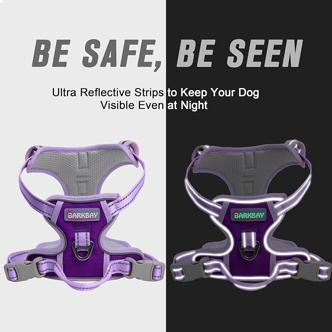 BARKBAY No Pull Dog Harness Front Clip Heavy Duty Reflective Easy Control Handle - Image 5