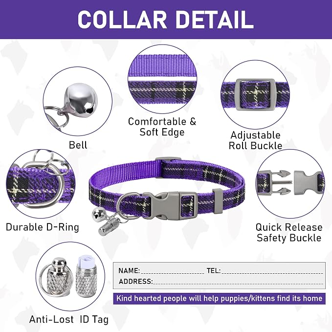 GAMUDA Small Dog Harness Collar and Leash Set, Step in No Chock No Pull Soft - Image 4