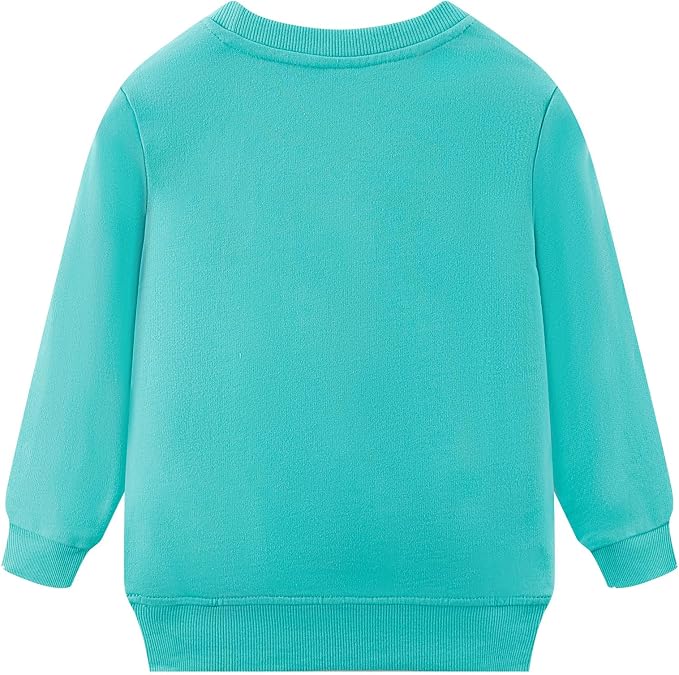 RETSUGO Toddler Baby Girls Sweatshirts Casual Pullover Crewneck Winter Long - Image 3