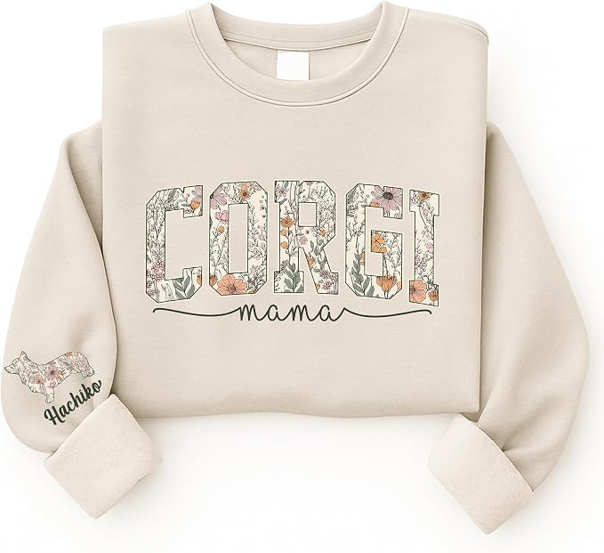 Personalized Dog Mom Sweatshirt, Dog Lover Crewneck, Gift Idea - Image 4