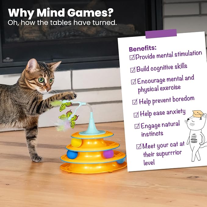 Catstages 2-in-1 Bouncy Flutter Bug Spring Cat Toy – Interactive Standalone or - Image 6