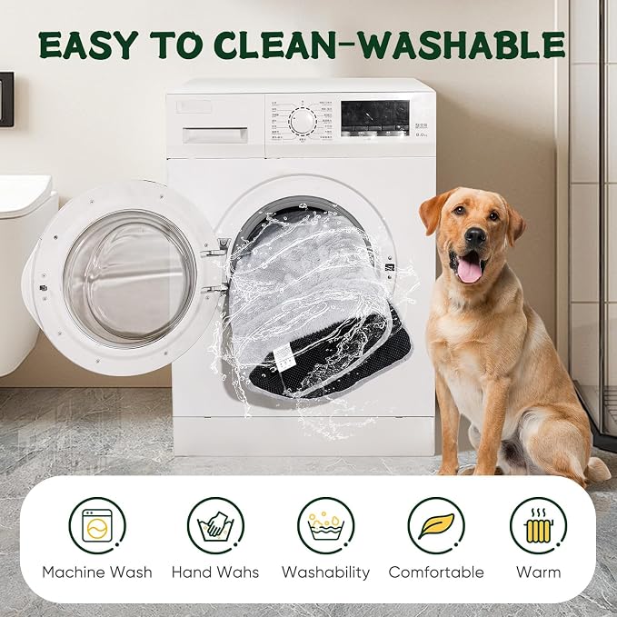 Dog Crate Pad Washable, Ultra Soft Plush Crate Mat - Image 5