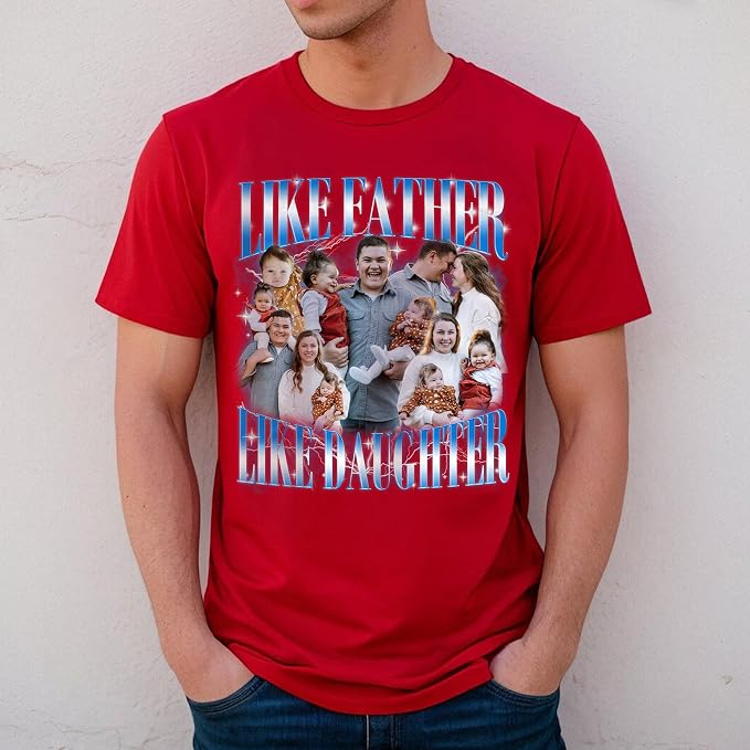 Custom Dad Shirt Personalized Picture T-Shirt - Image 3