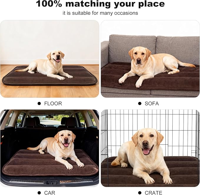 Dog Crate Pad, Ultra Soft & Anti-Slip Kennel Mat, Secure Fit - Image 8