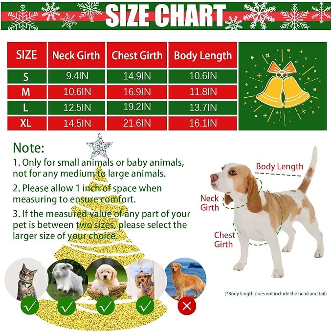 Dog Christmas Red Velvet Dress Cute Puppy Xmas Outfits Santa Claus Cat Skirt - Image 2