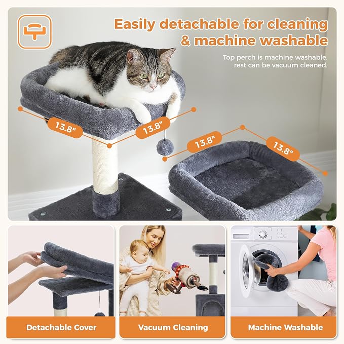 PAWZ Road Large Cat Tower, 70 Inches Tall Cat Tree - Image 7