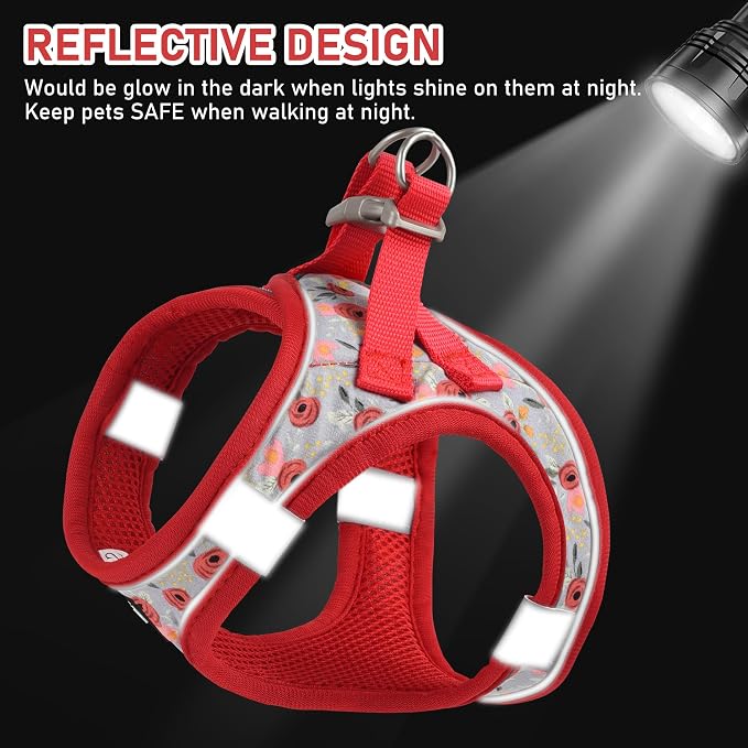 GAMUDA Small Dog Harness Collar and Leash Set, Step in No Chock No Pull Soft - Image 3