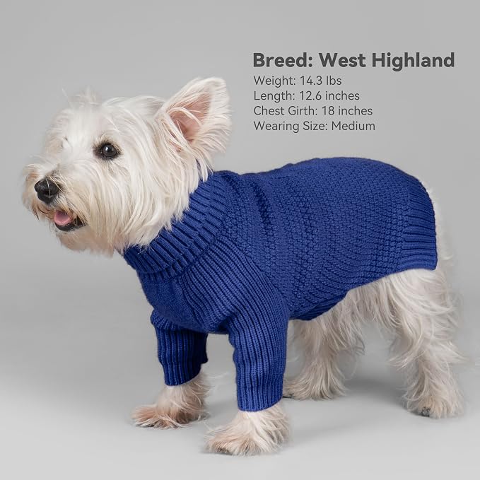 cyeollo 4XL Dog Sweater, Pullover Turtleneck - Image 8