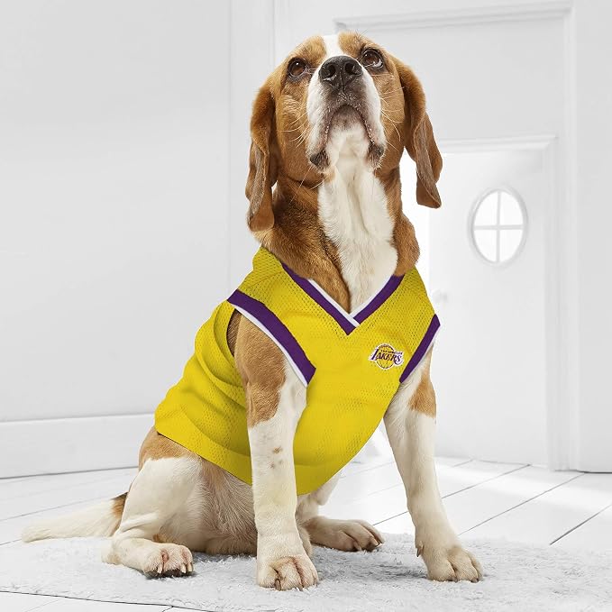 NBA LOS ANGELES LAKERS DOG Jersey, Small - Image 4