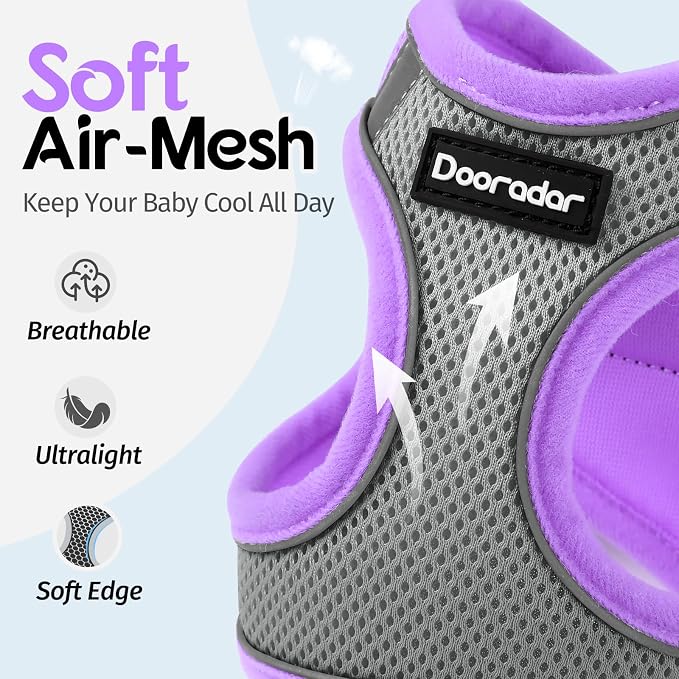 Dooradar Cat Harness and Leash Set, Escape Proof Lightweight Kitten Harness - Image 5