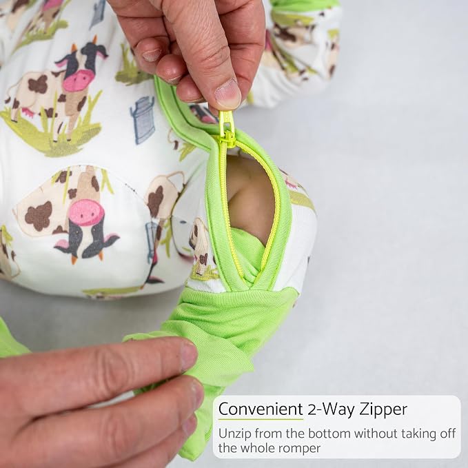 LollyBanks Baby Pajamas, Baby Romper 95% Bamboo Viscose and 5% Spandex - Image 7