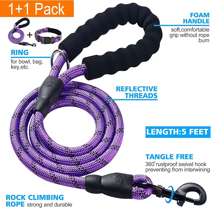 Reflective Dog Collar Padded - Image 2