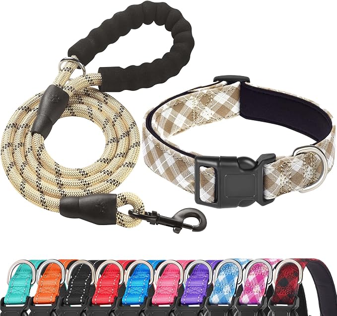 Reflective Dog Collar Padded by ladoogo