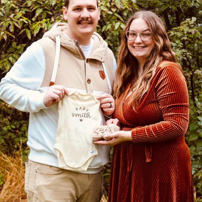 COUPLEHOODIES Personalized Baby Onesie Bodysuit – Custom Embroidery Gift - Image 7