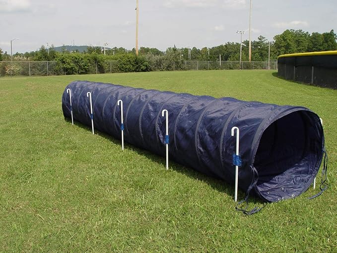 14' Dog Agility Tunnel with Stakes by Unknown