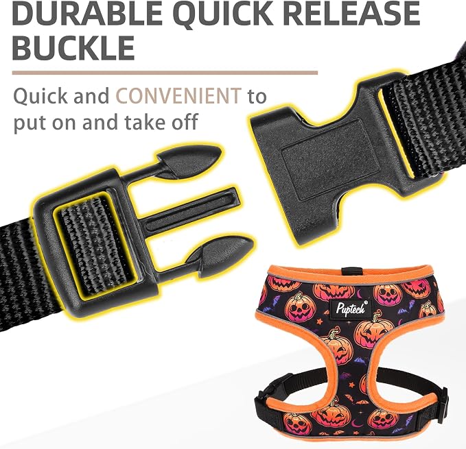 PUPTECK Soft Mesh Dog Harness and Leash Set Pet Puppy Cat Comfort Padded Vest - Image 4