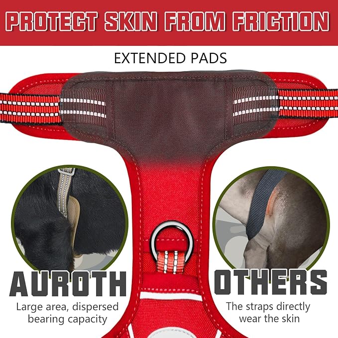 AUROTH Tactical Dog Harness for Large Dogs No Pull Adjustable Pet Harness - Image 3