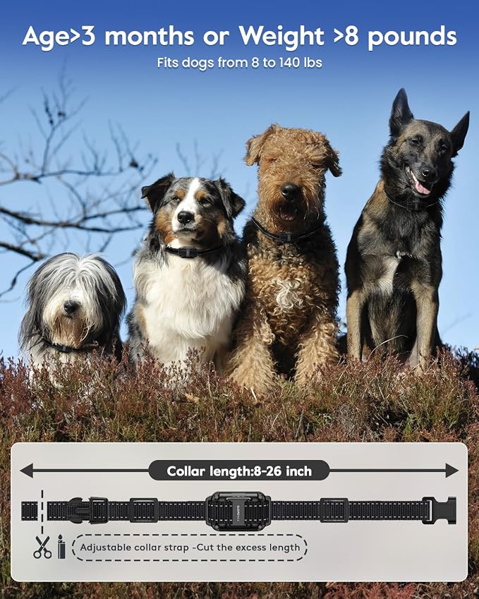 Dog Training Collar with Remote, 4200FT Electronic Dog Shock Collar with Beep - Image 8