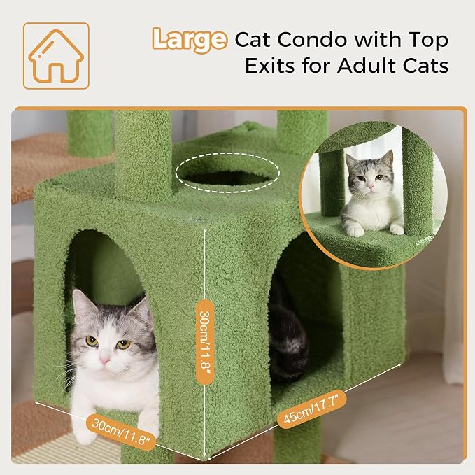 72” Cat Tree for Large Cats Big Cat Tower - Image 5