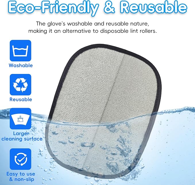 Thickened Ectrostatic Pet Hair Removal Glove, Magic Brush Pet Hair Remover Tool - Image 5