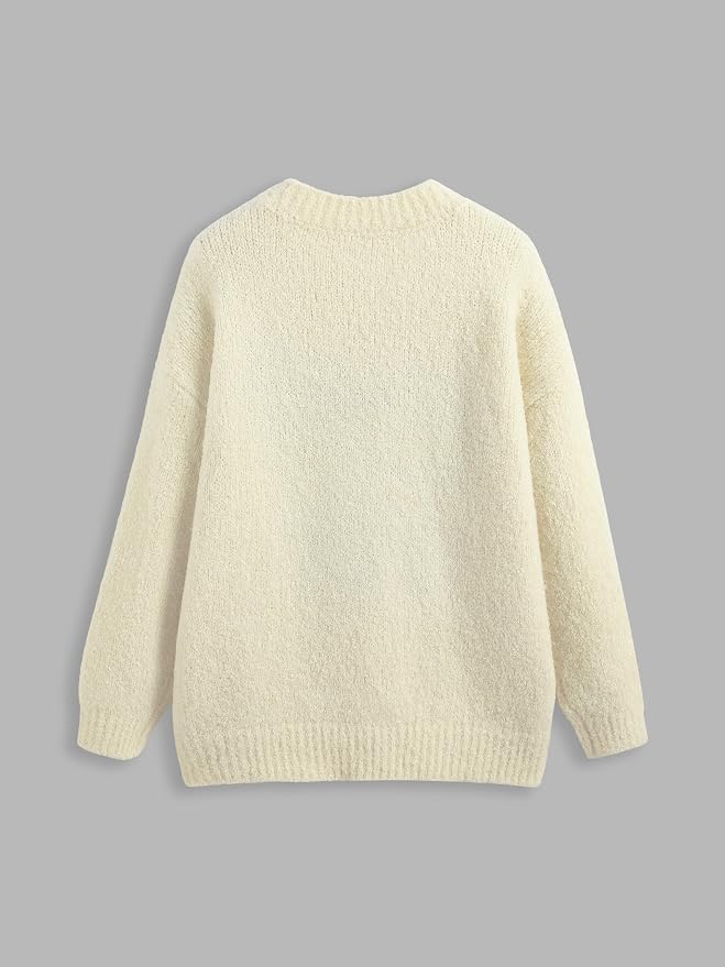 CIDER Women’s Cat Sweater Long Sleeve Crew Neck Fun Graphic Cute Patterned - Image 8