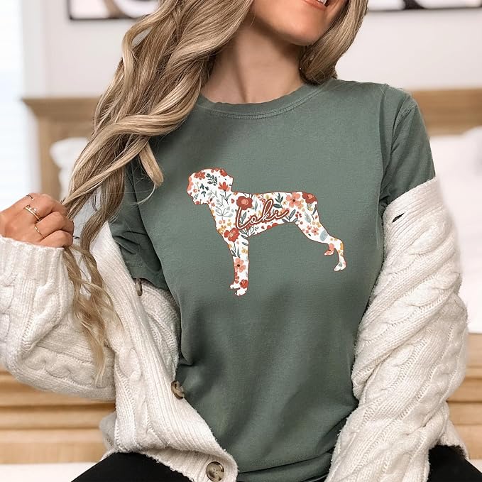 Brittany Dog Lover Personalized Sweatshirt, Custom Name Floral Pet Owner Apparel - Image 4