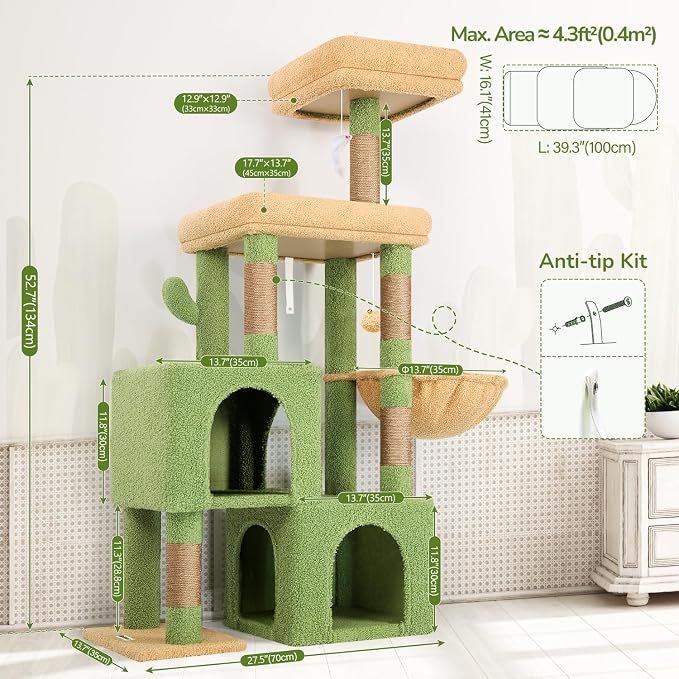 Globlazer Cactus Cat Tree Condo Tower - Image 6