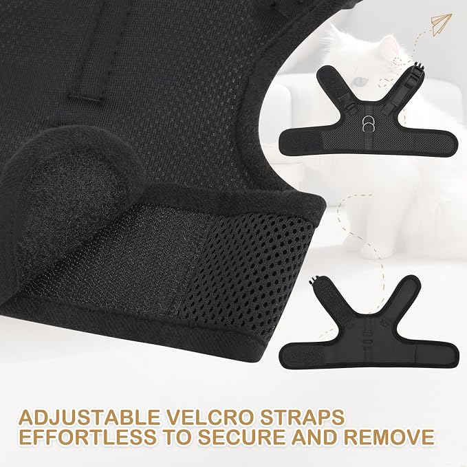 MoNiBloom Soft Cat Harness for Walking Escape Proof and Travel, Kitten - Image 5