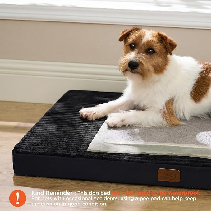 Bedsure ComfyFleece Dog Beds Large Sized Dog- Orthopedic Pet Beds - Image 2