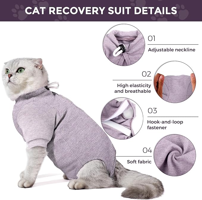 Dotoner Cat Surgery Recovery Suit - Image 4